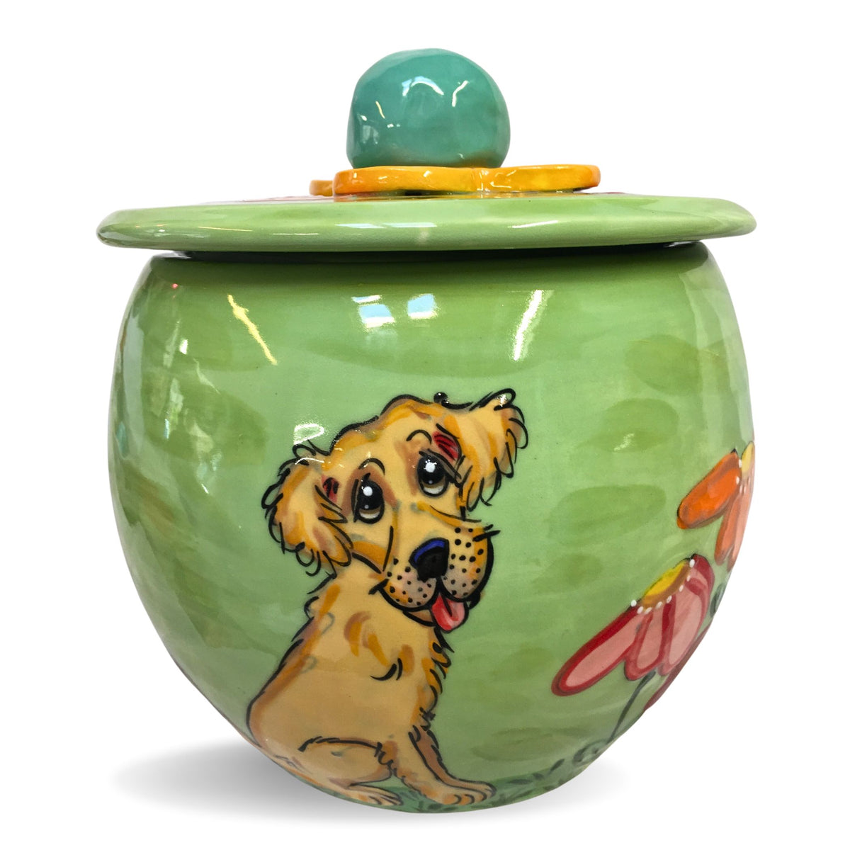 Golden Retriever Treat Jar Faux Paw Productions