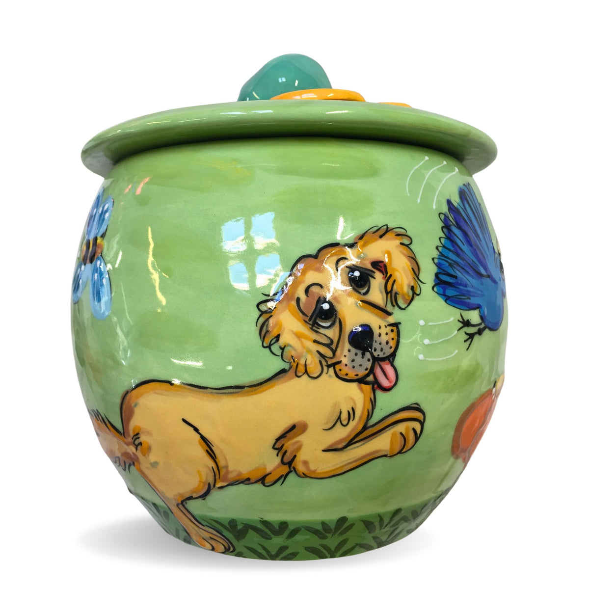 Golden Retriever Treat Jar Faux Paw Productions