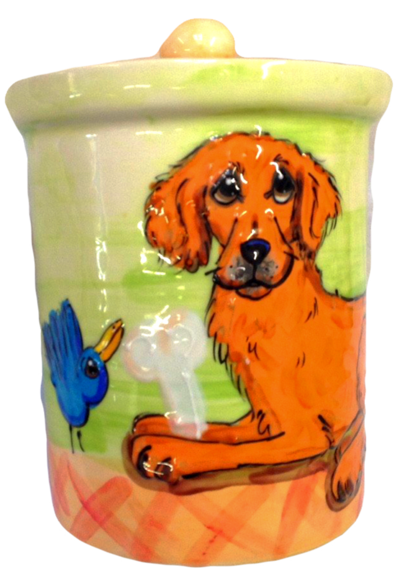 Pet Treat Storage Jars Bichon Birthday Cookie Jar Faux Paw Productions