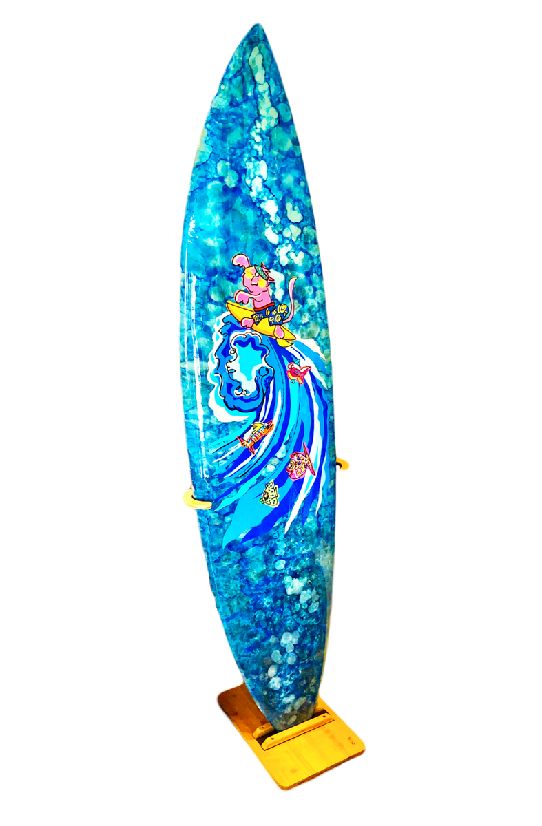 Surfboard Art Piece Wall Art Faux Paw Productions