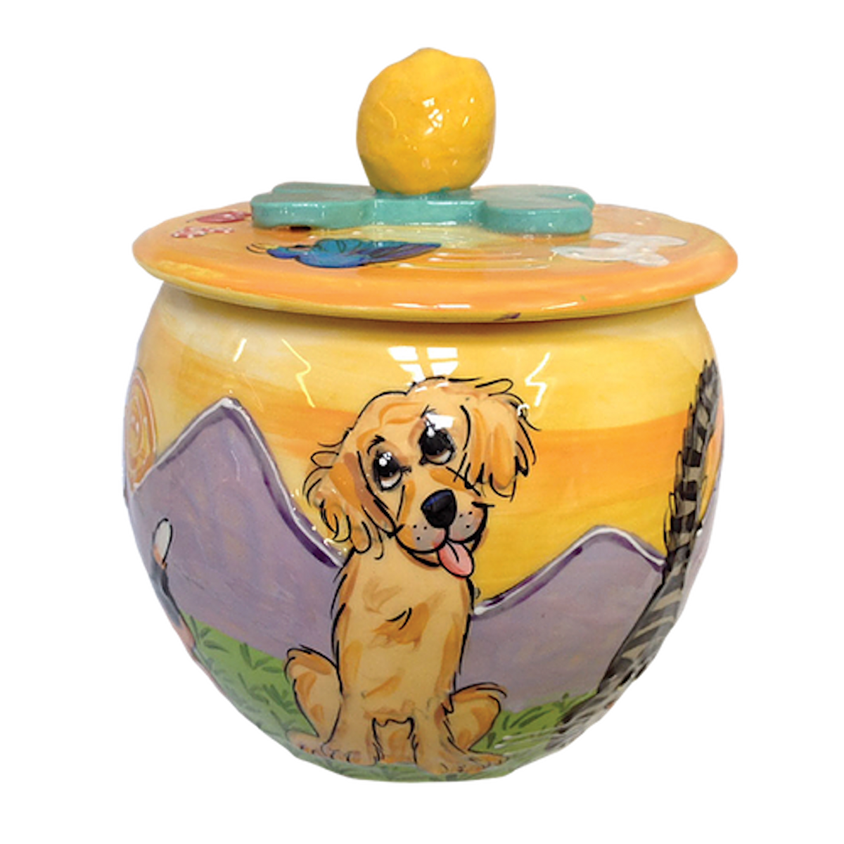 Golden Retriever Treat Jar Faux Paw Productions