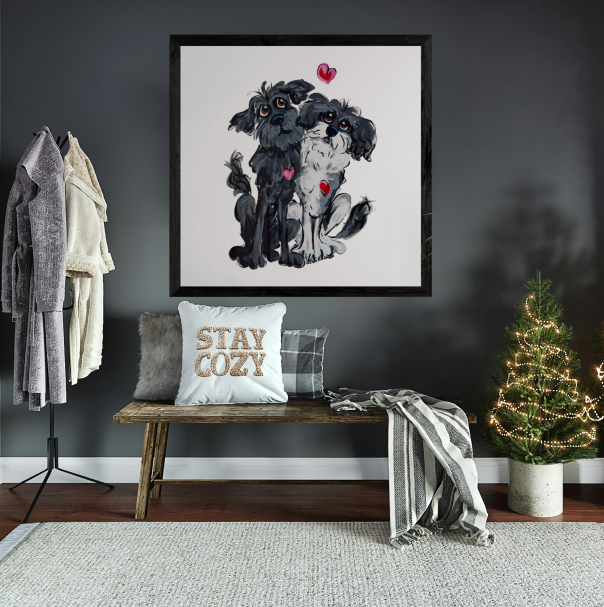 Custom Dog Portraits – Canvas Art for Pet Lovers