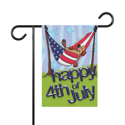 Patriotic Pooch Garden Flag and House Banner