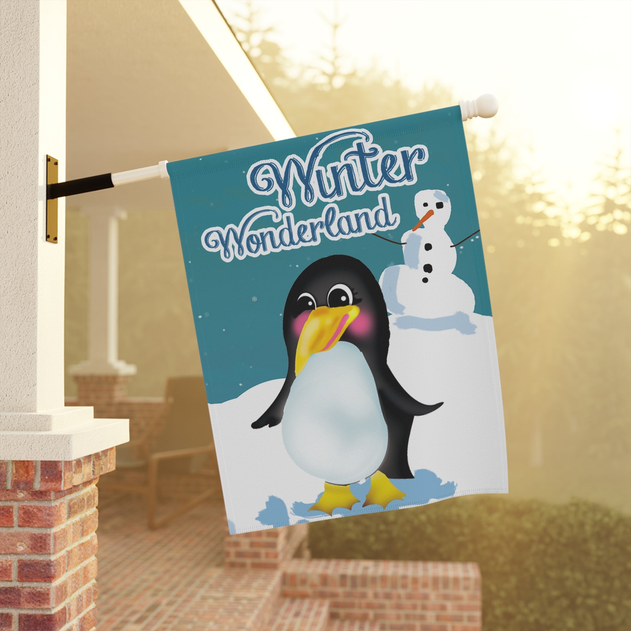 Winter Wonderland Garden &amp; House Banner