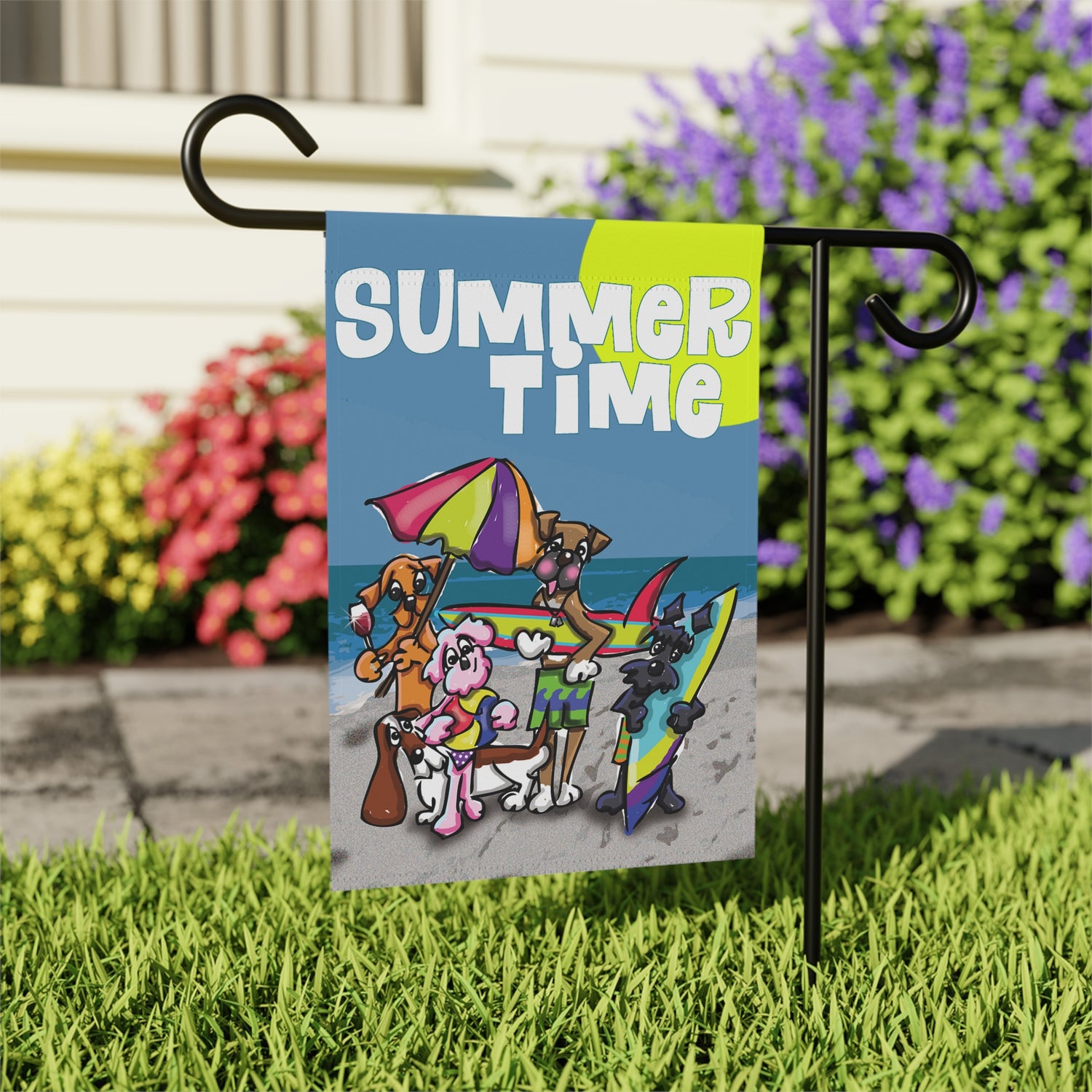 Summer Time Garden Flag