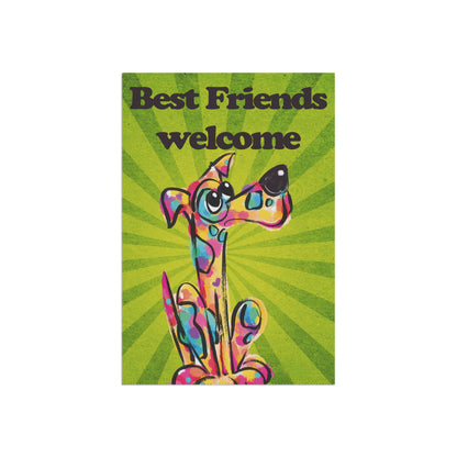 Best Friends Welcome Garden Flag