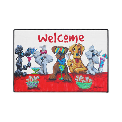 Yappy Hour Welcome Mat