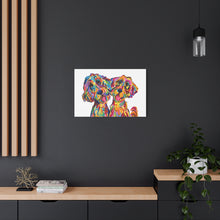 Doodle Love, Vibrant Multi-color dog painting by Debby Carman