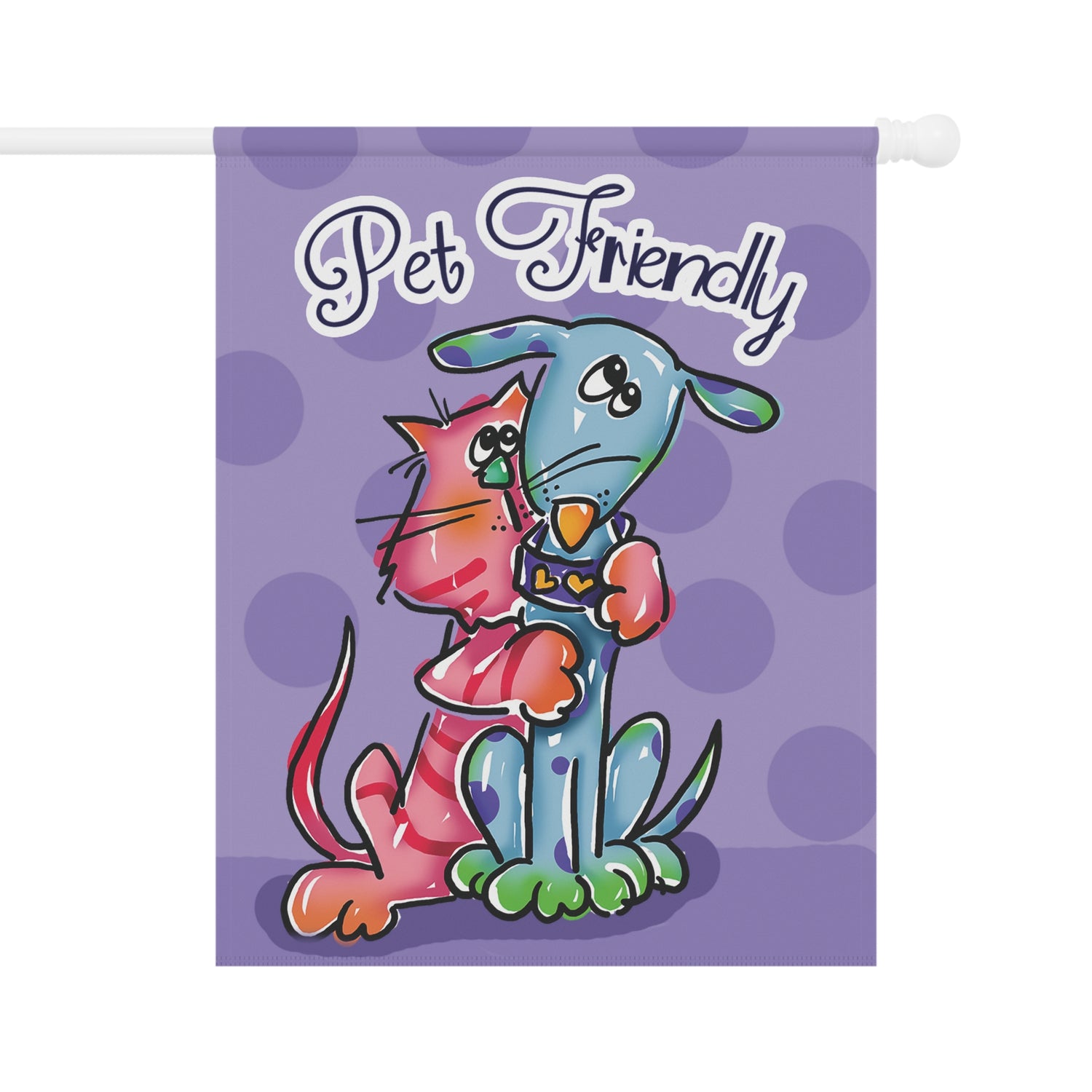 &quot;Pet Friendly&quot; Double-Sided Garden Banner - Available in Two Sizes