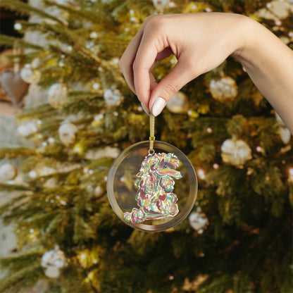 Poodle Glass Ornaments