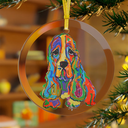 Cocker Spaniel Glass Ornaments