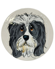 Shihtzu and Havanese  Ceramic Circle Face plaque