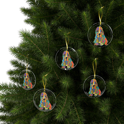 Cocker Spaniel Glass Ornaments