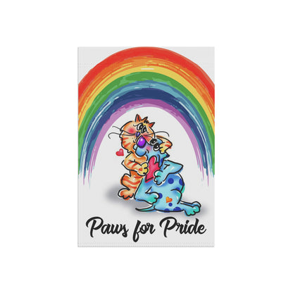 Paws for Pride Garden Flag