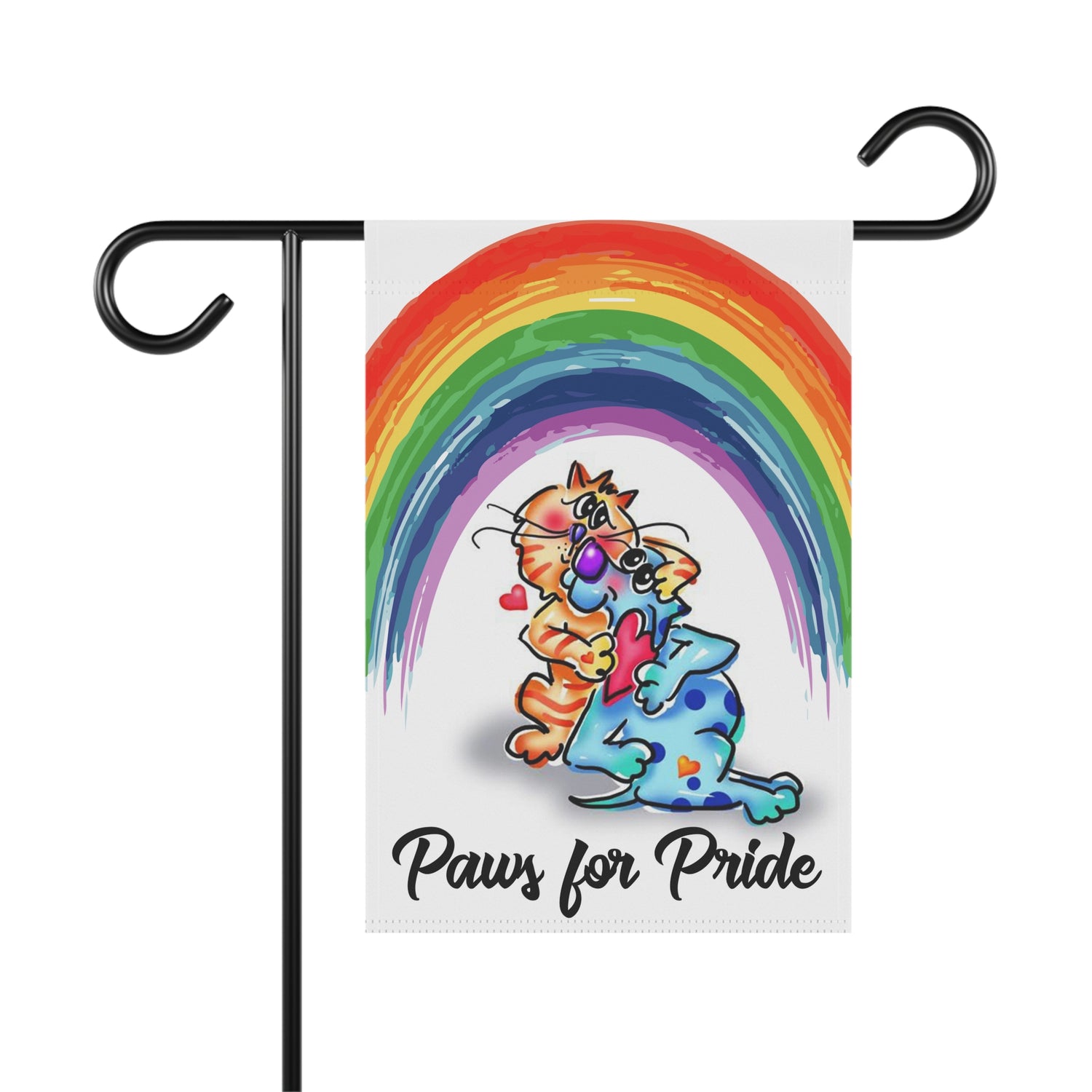 Paws for Pride Garden Flag