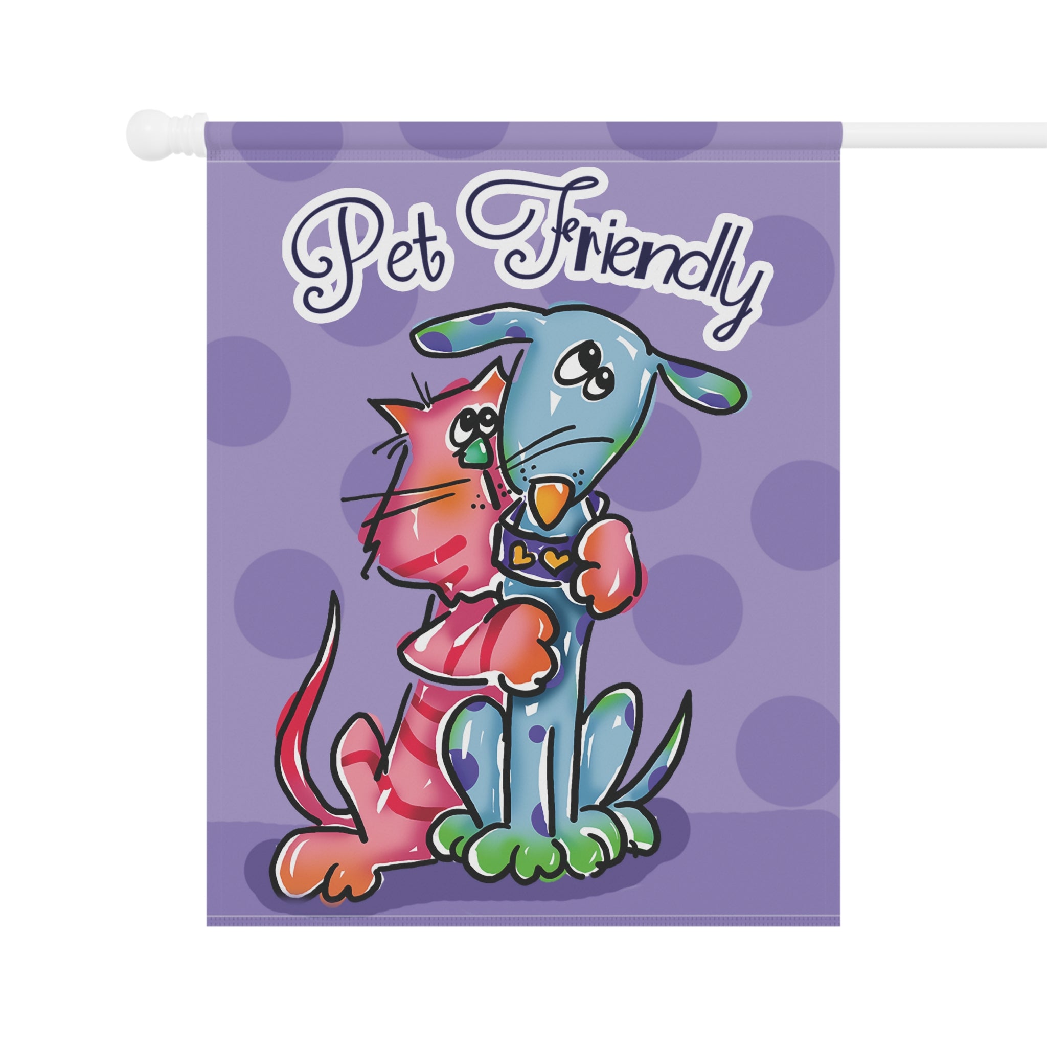 &quot;Pet Friendly&quot; Double-Sided Garden Banner - Available in Two Sizes