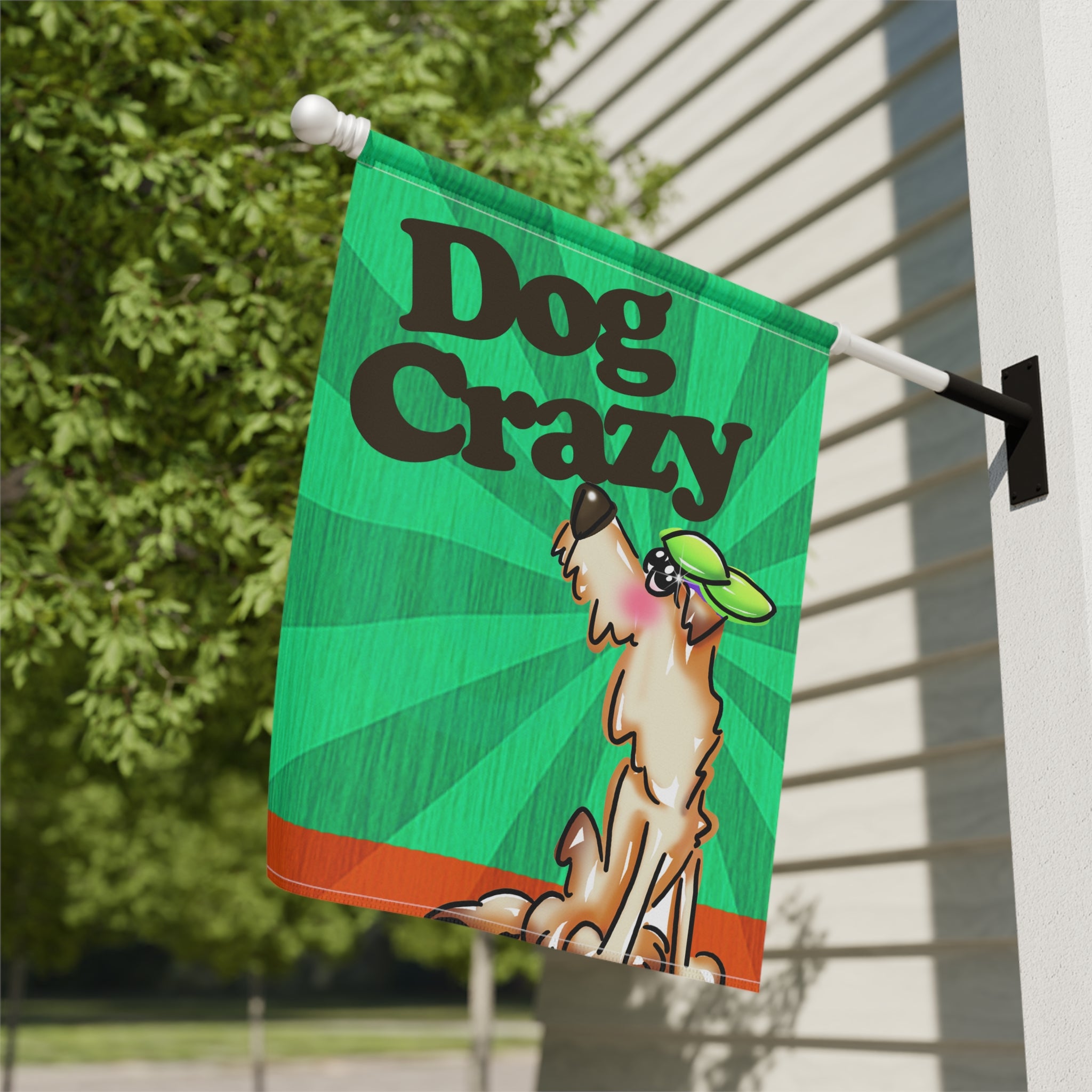 Dog Crazy Garden and House Banner