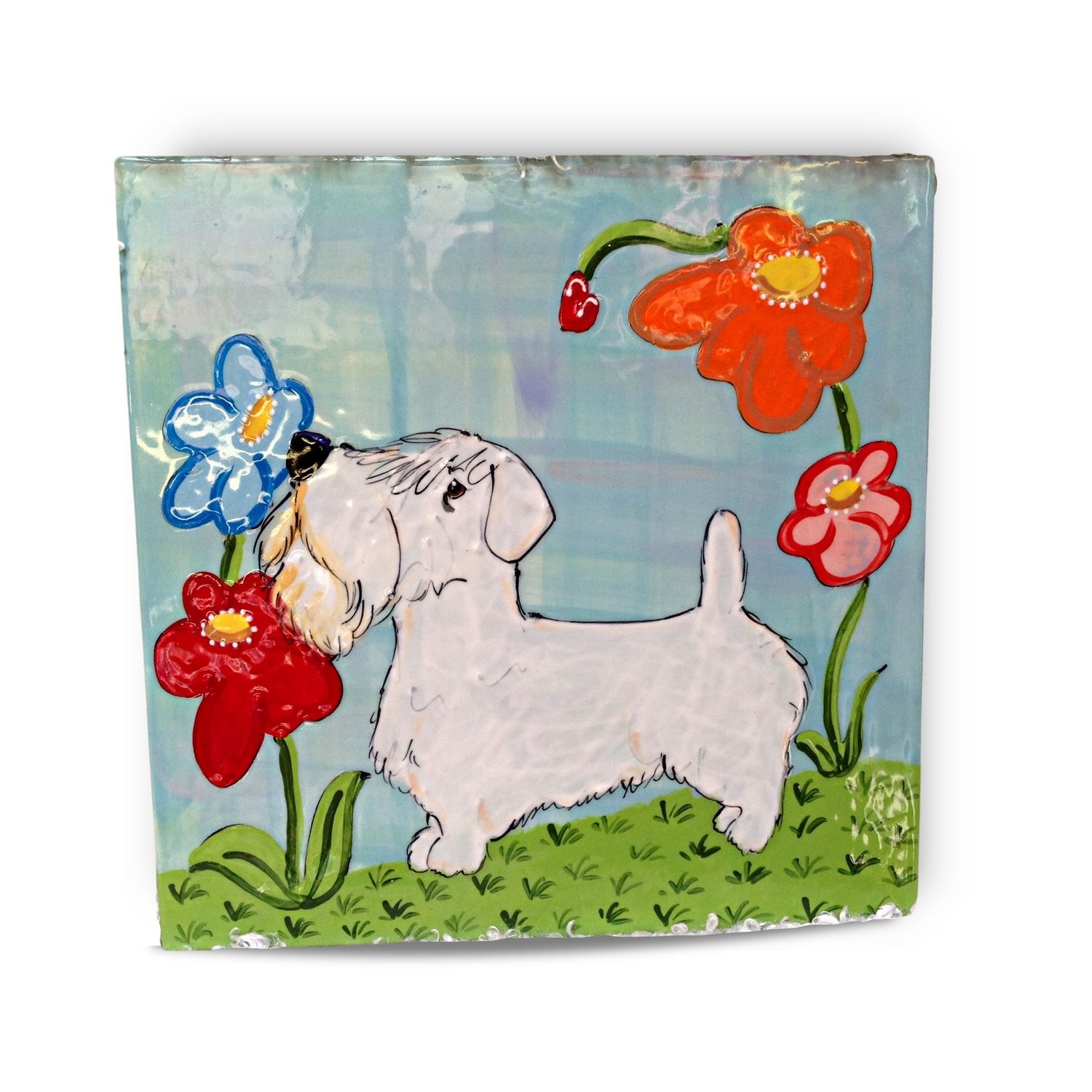 Garden Glory - Sealyham Terrier Trophy Tiles