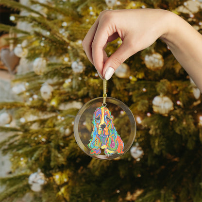 Cocker Spaniel Glass Ornaments