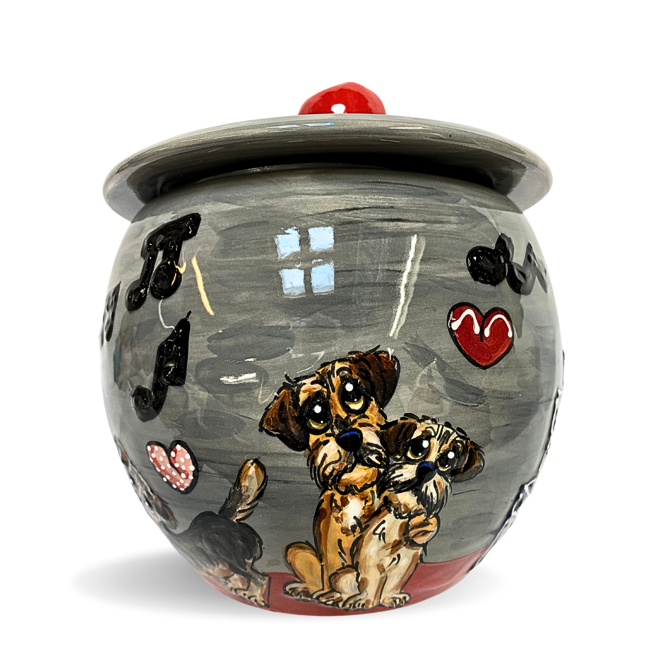 Border Terrier Treat Jar