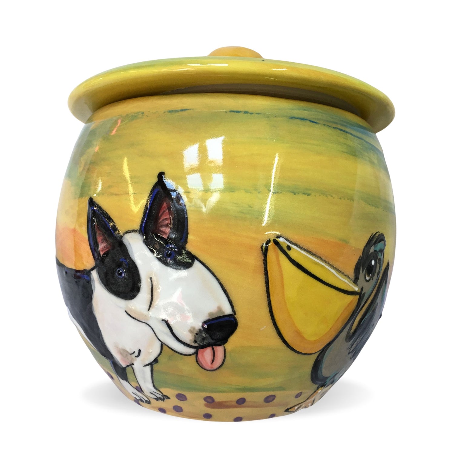 Bull Terrier Treat Jar