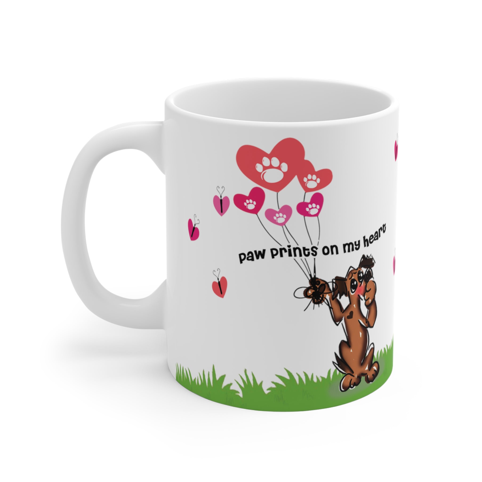 Paws &amp; Hearts 11oz Ceramic Mug