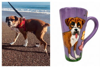 Boxer Dog Tall Latte Coffee Mug