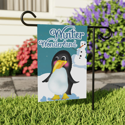 Winter Wonderland Garden &amp; House Banner