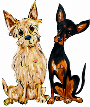 Boyfriend and girlfriend Terrier/Mini Pinscher