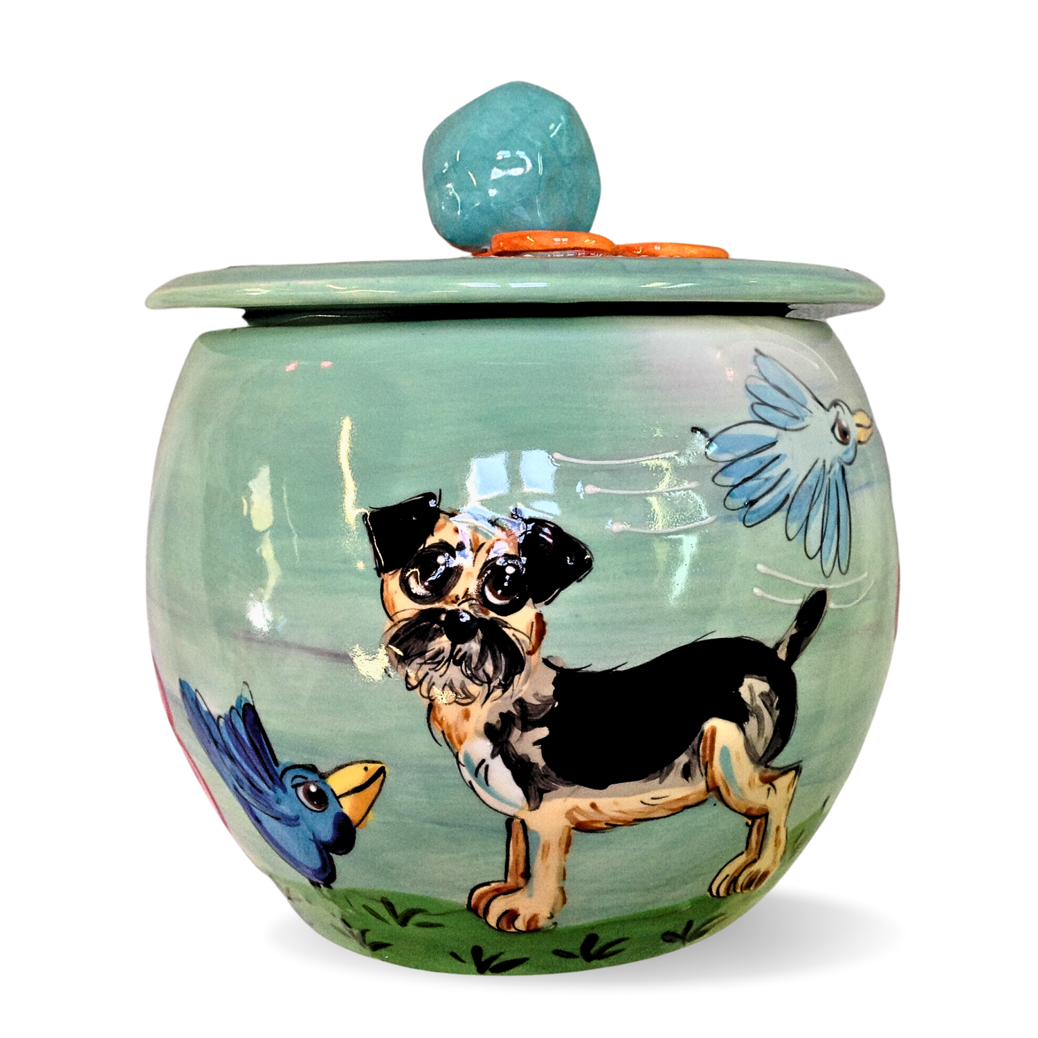 Border Terrier Treat Jar