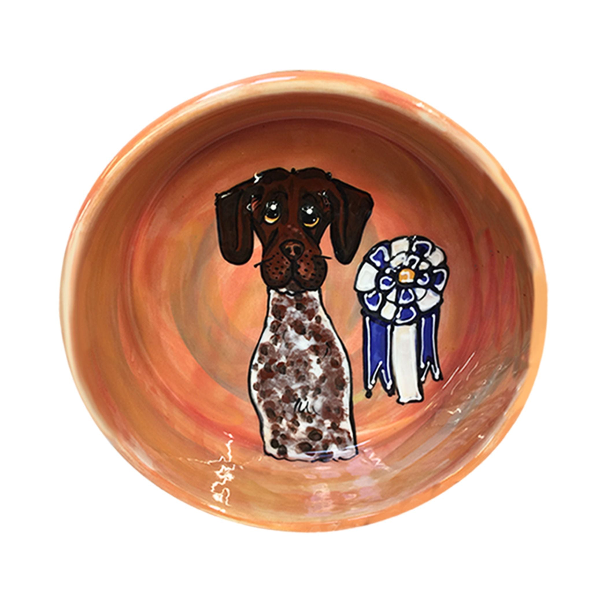 Prestige Paws - Custom German Shorthaired Pointer Award Bowl