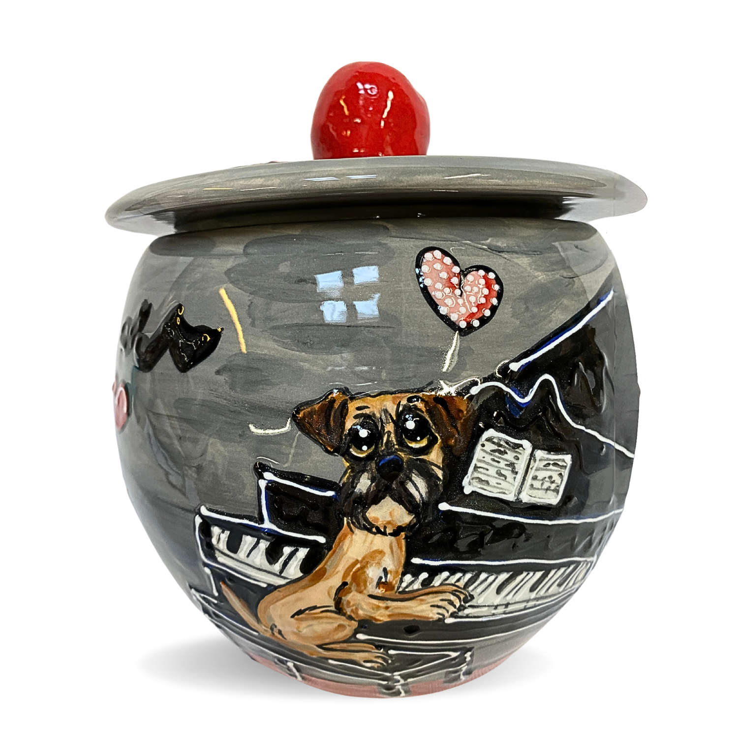 Border Terrier Treat Jar