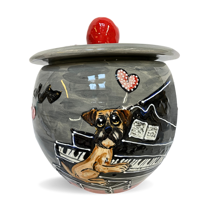 Border Terrier Treat Jar