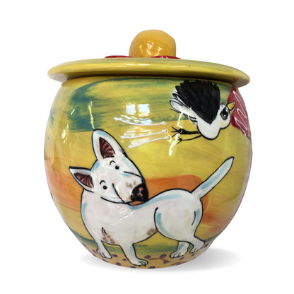 Bull Terrier Treat Jar