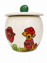 Cockapoo and Labrador Scottish Themed Treat Jar