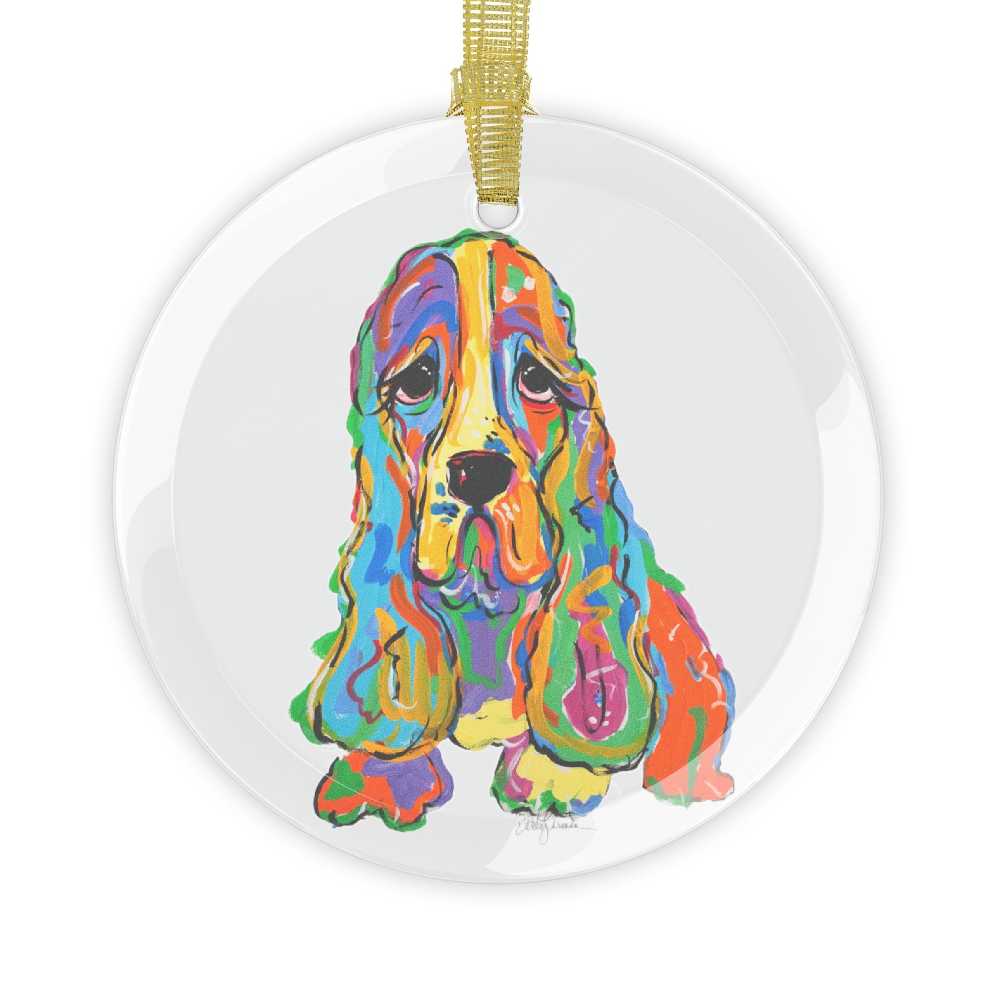 Cocker Spaniel Glass Ornaments