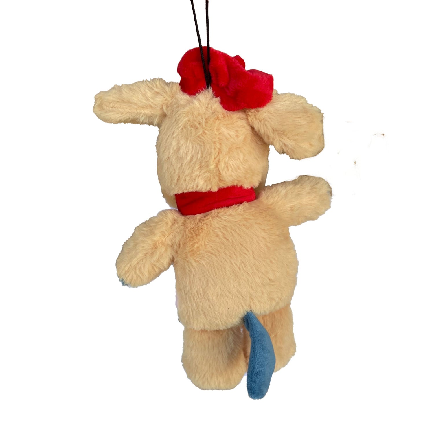 Cookie Beaucoup plush pet toy back view with crinkle ears from Bowzers and Meowzers Collection