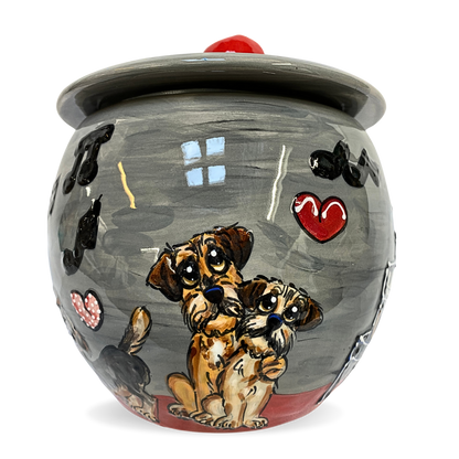 Border Terrier Treat Jar