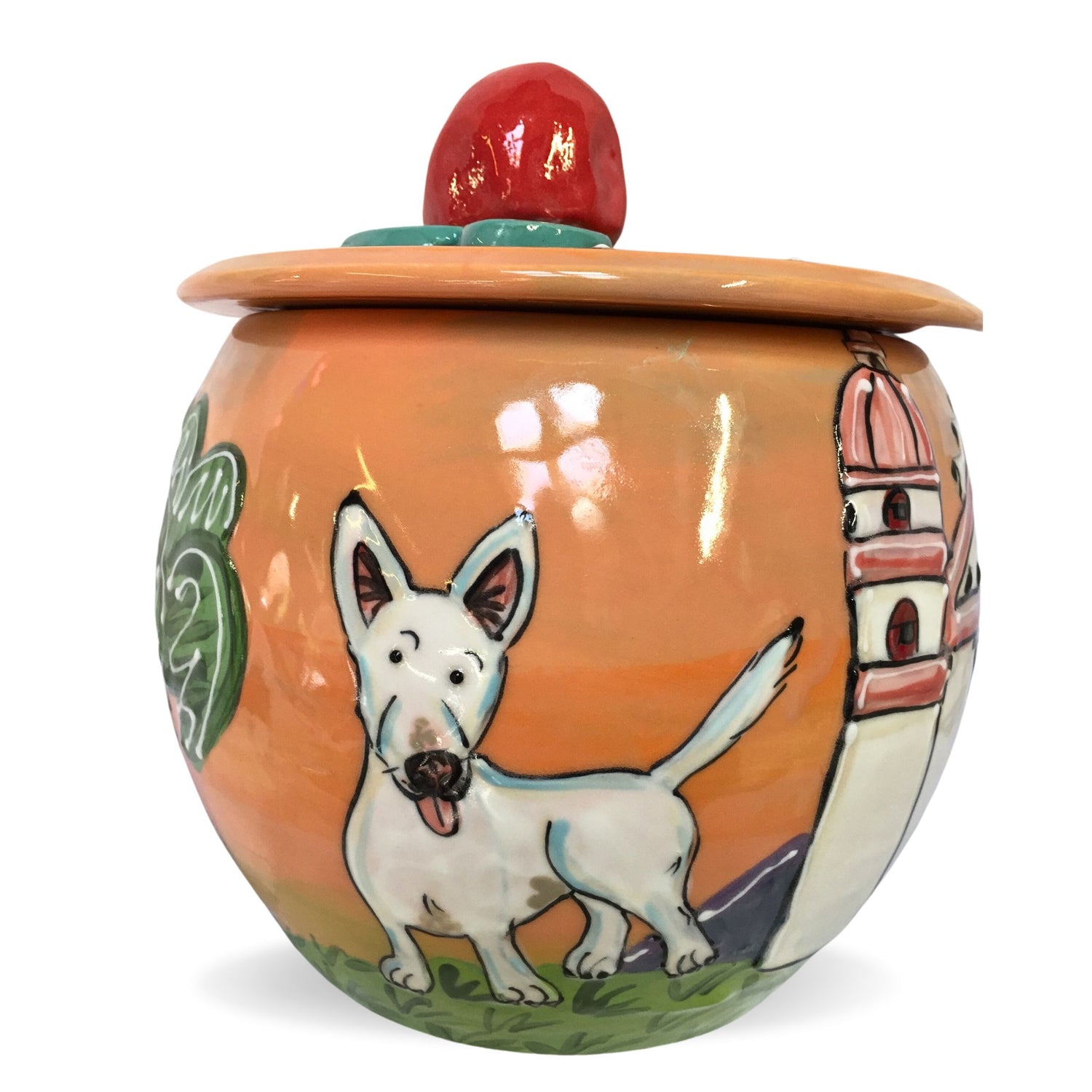 Bull Terrier Treat Jar