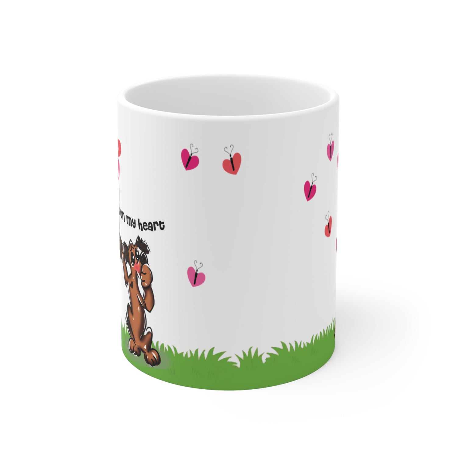 Paws &amp; Hearts 11oz Ceramic Mug