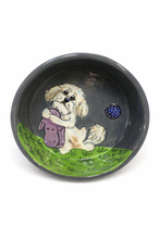 Maltese Dog Bowl with Toys