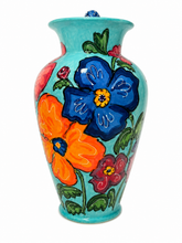 Urn - Poppy Dream in turquoise