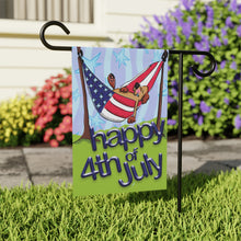 Patriotic Pooch Garden Flag and House Banner