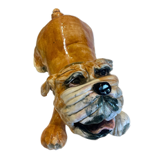 ブルドッグの彫刻