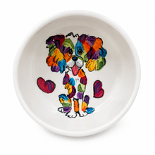 Cavalier King Charles Rainbow Palz™ Bowl in white