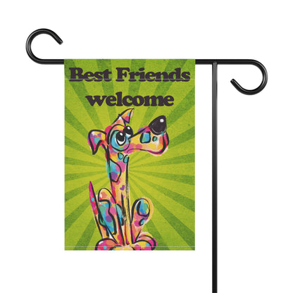 Best Friends Welcome Garden Flag