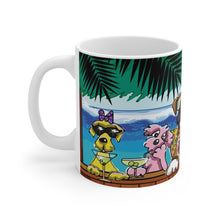 Cabana Paws Tropical Retreat 11 oz Ceramic Mug by Debby Carman