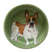 French Bulldog standing Hand-Painted Pet Bowl
