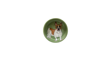 French Bulldog standing Hand-Painted Pet Bowl