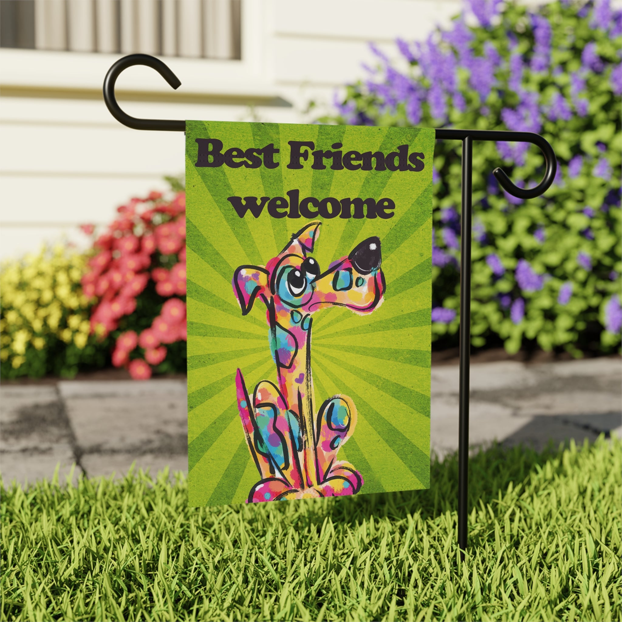 Best Friends Welcome Garden Flag